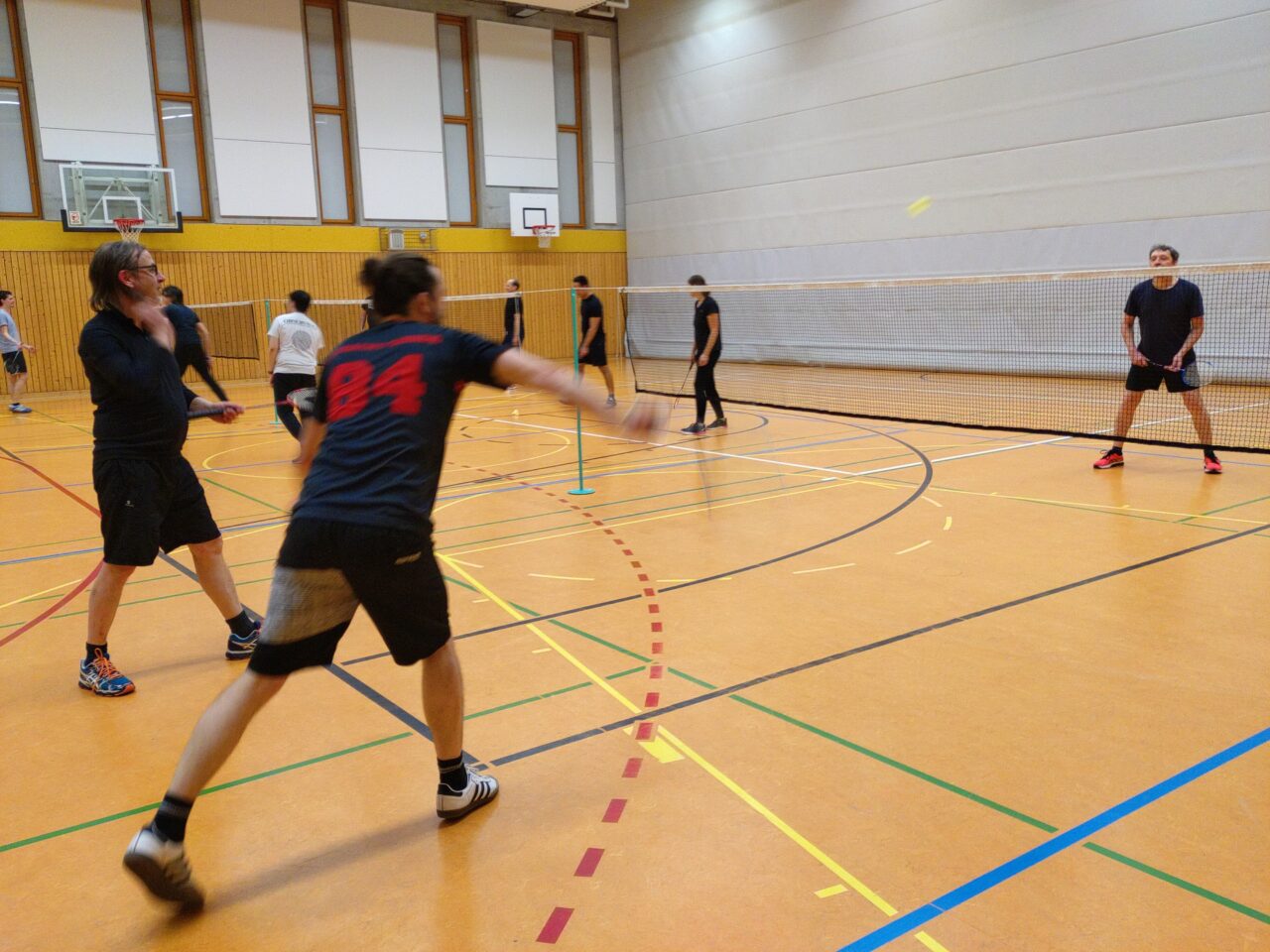 Spaßsport Badminton